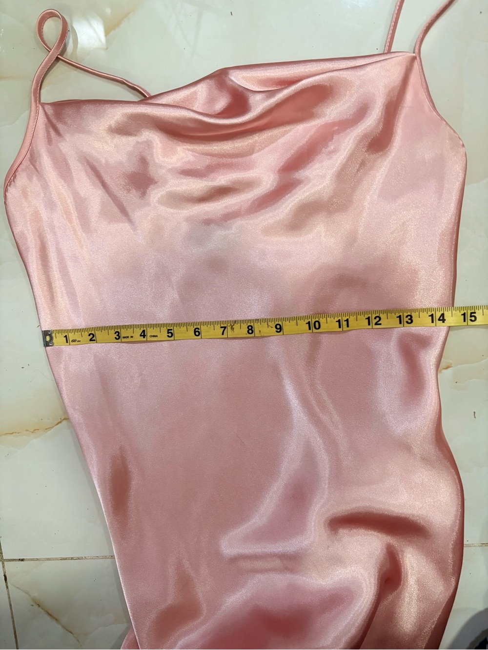 bebe Satin Slip Cowl Neck Maxi Dress in Blush Pink Womens Size S - Picture 13 of 15